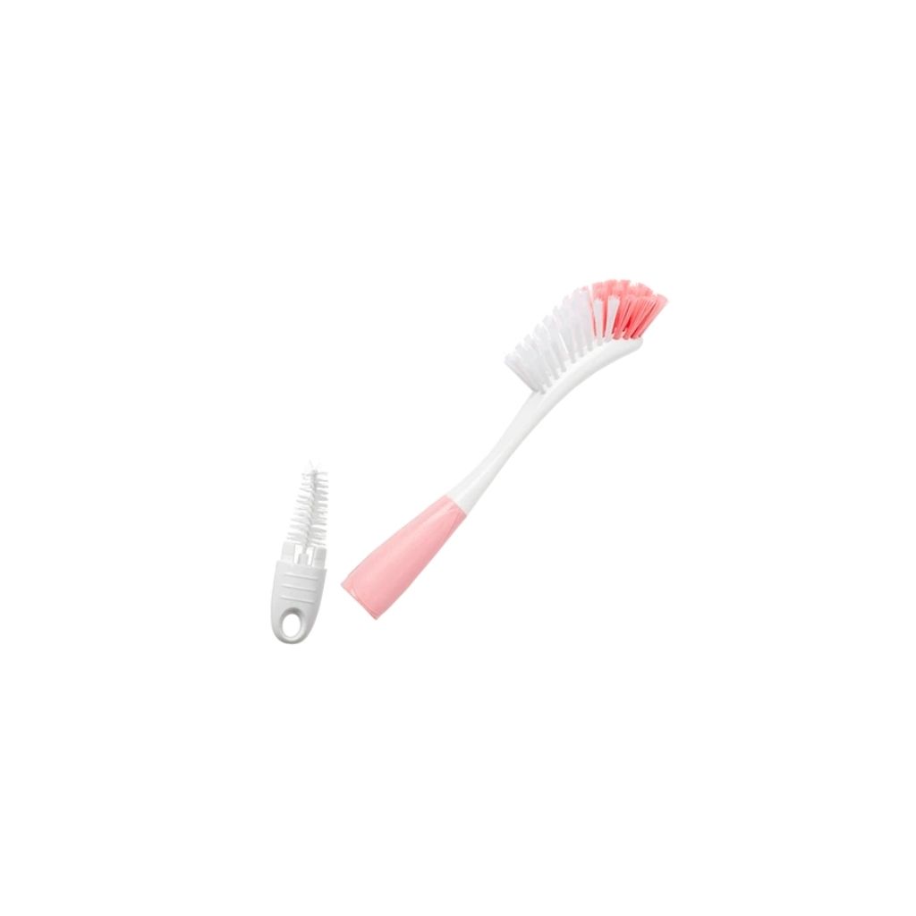 Scovolino per biberon e mini-scovolino per tettarelle -Rosa Cool