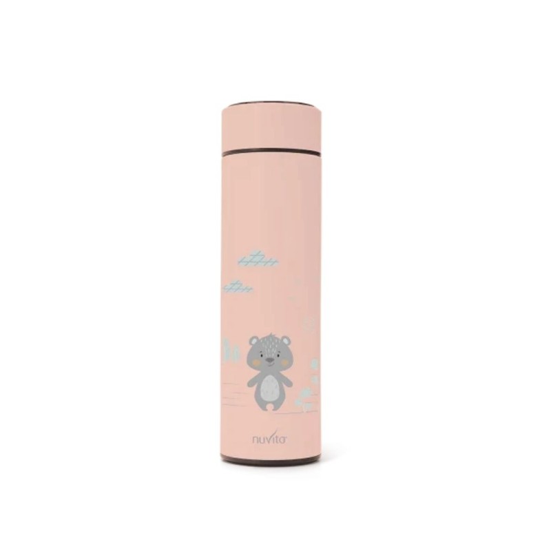 Borraccia termica con termometro LED 500ml - Rosa